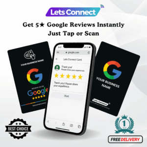NFC & QR Code Google Review Business Card