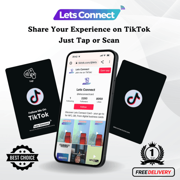 Tiktok Review Card Black Simple-min-min