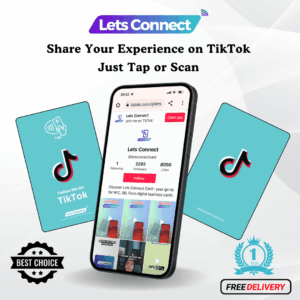 TikTok Business Card Pro with NFC & QR Code