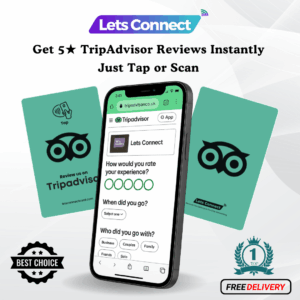 TripAdvisor Review Card With NFC & QR Code