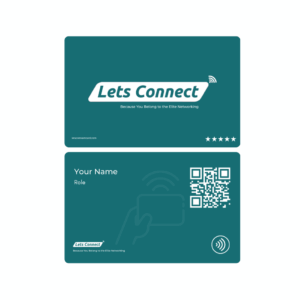 Dark Aqua-Digital Business card with NFC QR code – Diamond (5)