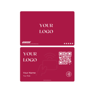 Deep Carmine-Digital Business card with NFC QR code – Diamond (6)