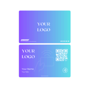 Lavender _ Light Blue-Digital Business card with NFC QR code – Diamond (6)